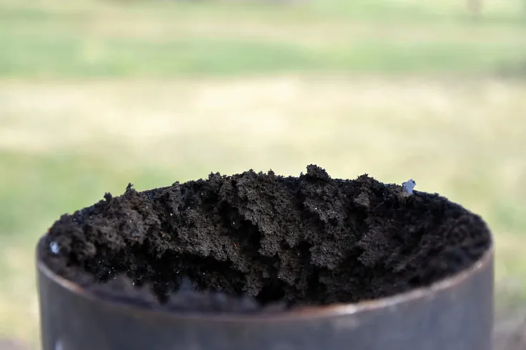 Soot and creosote swept out of a chimney